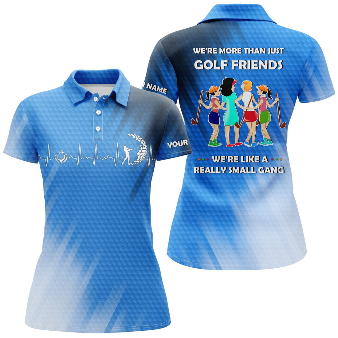 Custom Funny Golf Than Just Golf Friends Women's Polo Shirts S-5XL