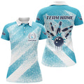 Custom Personalized Retro Bowling Team League Women's Polo Shirts S-5XL