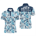 Personalized Blue Tropical Golf Polo Apparel Gift For Men Men's Polo Shirt S-5XL