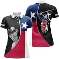 Custom Texas Flag Patriot Golf Tops Gifts for Golf Lovers Women's Polo Shirts S-5XL