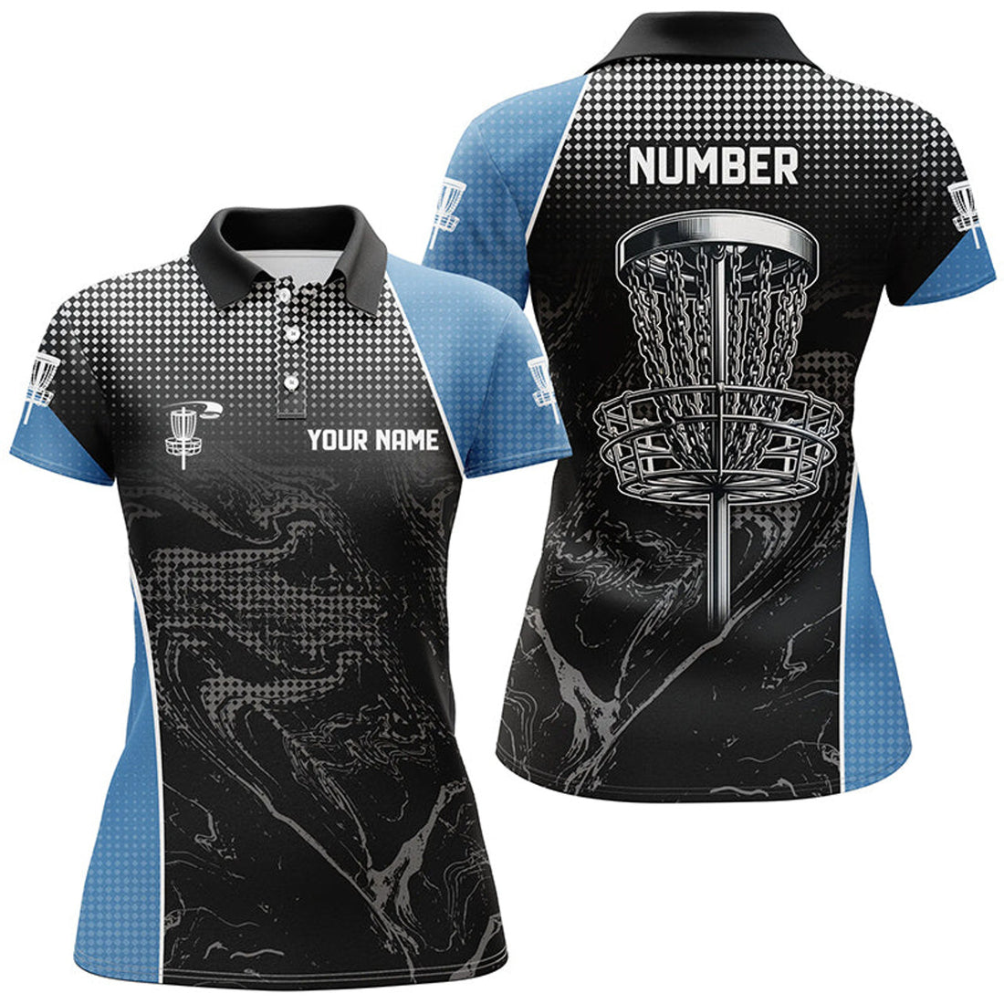 Custom Disc Golf Polo Shirts Custom Team Basket Women's Polo Shirts S-5XL