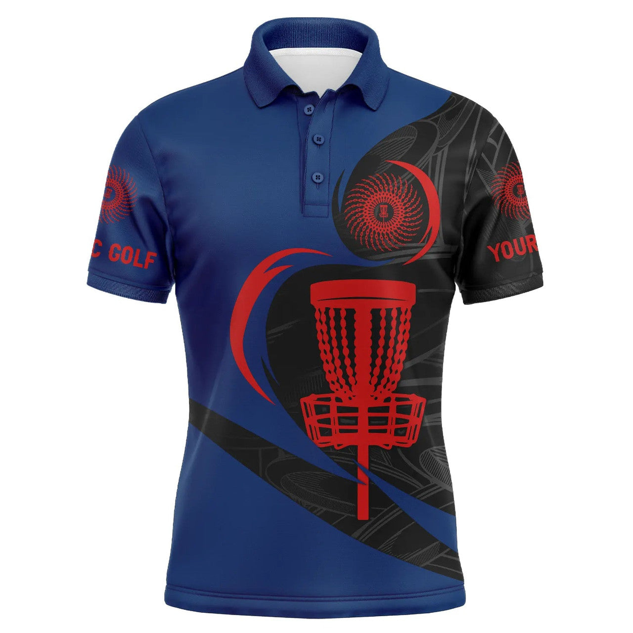 Custom Disc Golf Shirt Personalized Gift For Men Husband Team Men's Polo Shirt
