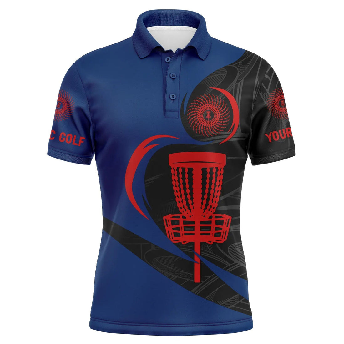 Custom Disc Golf Shirt Personalized Gift For Men Husband Team Men's Polo Shirt