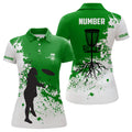 Custom Green And White Disc Golf with Custom Women's Polo Shirts S-5XL