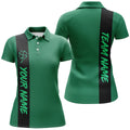 Custom Lucky Black Green Bowling Shirt St Patrick Women's Polo Shirts S-5XL