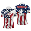 Custom American Flag Golf Shirts Patriotic Jerseys Men's Polo Shirt S-5XL