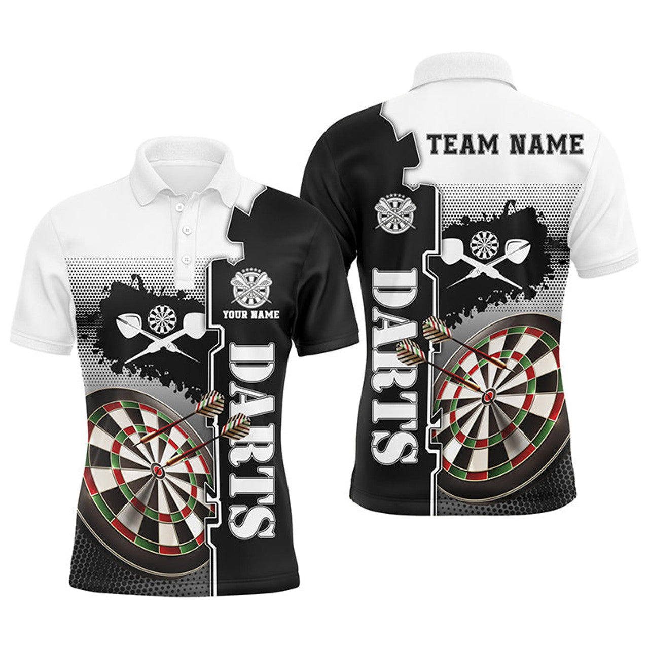 Custom Darts Shirt for Men Dart Team Jersey Men's Polo Shirt S-5XL