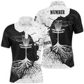 Custom Black & White Disc Golf Shirt Gift for Men Men's Polo Shirt S-5XL