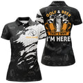 Custom Golf And Beer Thats Why Im Here Shirt Womens Polo Shirts S-5XL