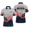 Custom American Flag Golf Shirt Funny Gift Men's Polo Shirt S-5XL