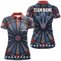 Custom Personalized Dart Board Print Dart Shirt for Women's Polo Shirts S-5XL