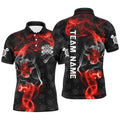 Custom Smoky Canada Flag Patriotic Darts Jersey for Men Men's Polo Shirt S-5XL