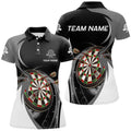Custom Personalized Grey Black Darts For Women's Polo Shirt S-5XL