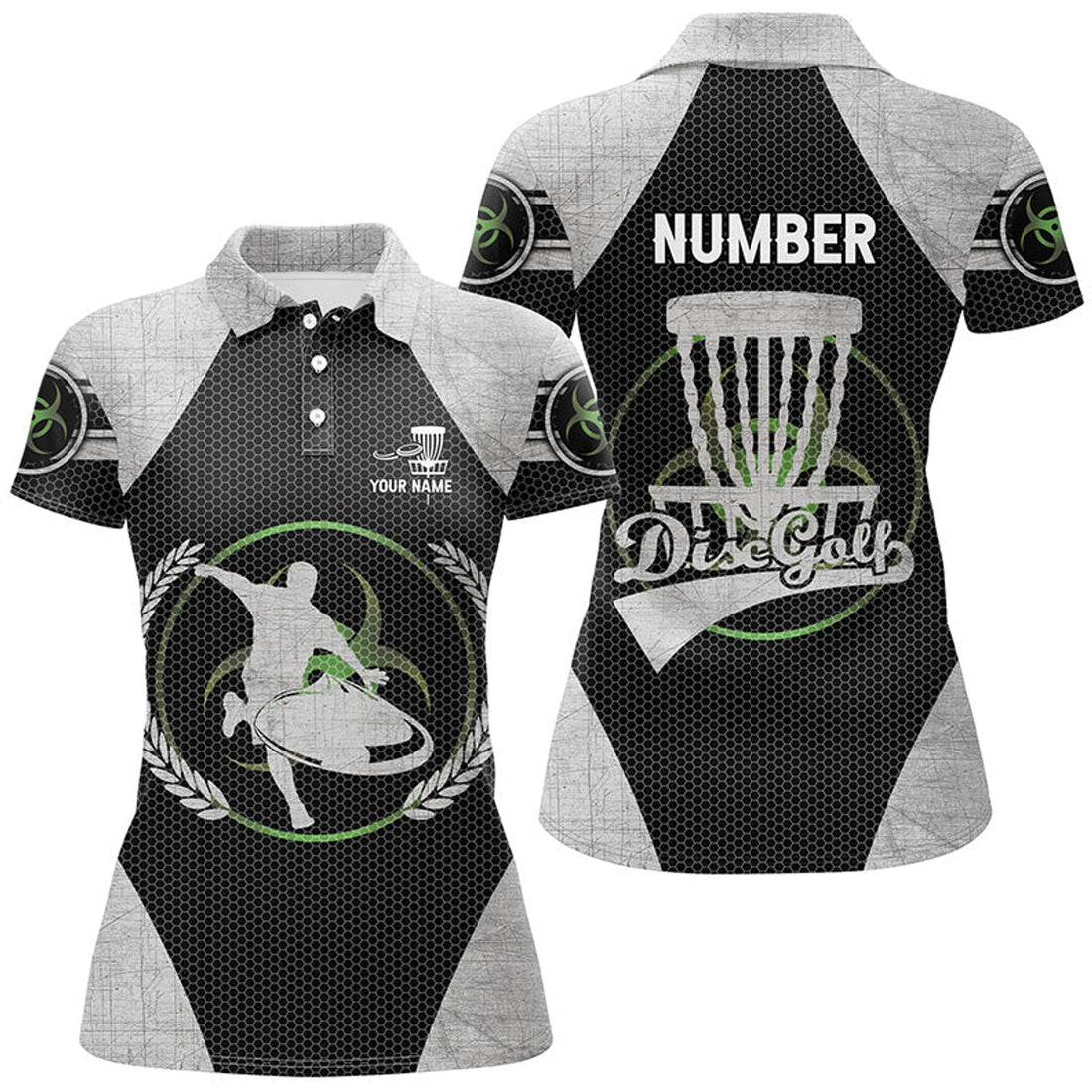 Custom Name Number Disc Golf Polo Cool Gift Ideas Women's Polo Shirts S-5XL