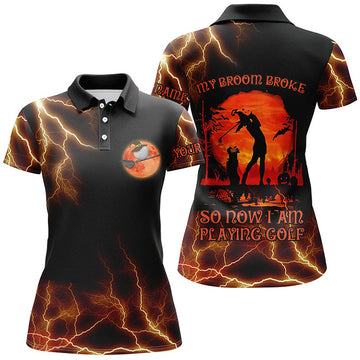 Halloween Scary Witch Design Great Women Golfers Women's Polo Shirts S-5XL
