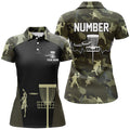 Custom Disc Golf Shirt Gift for Women Custom Camouflage Women's Polo Shirts S-5XL