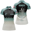 Custom Mint Argyle Disc Golf Polo Shirt Personalized for Women's Polo Shirts S-5XL