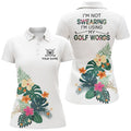 Custom Tropical Flower Golf Polo Shirt Golf Shirt Women's Polo Shirts S-5XL