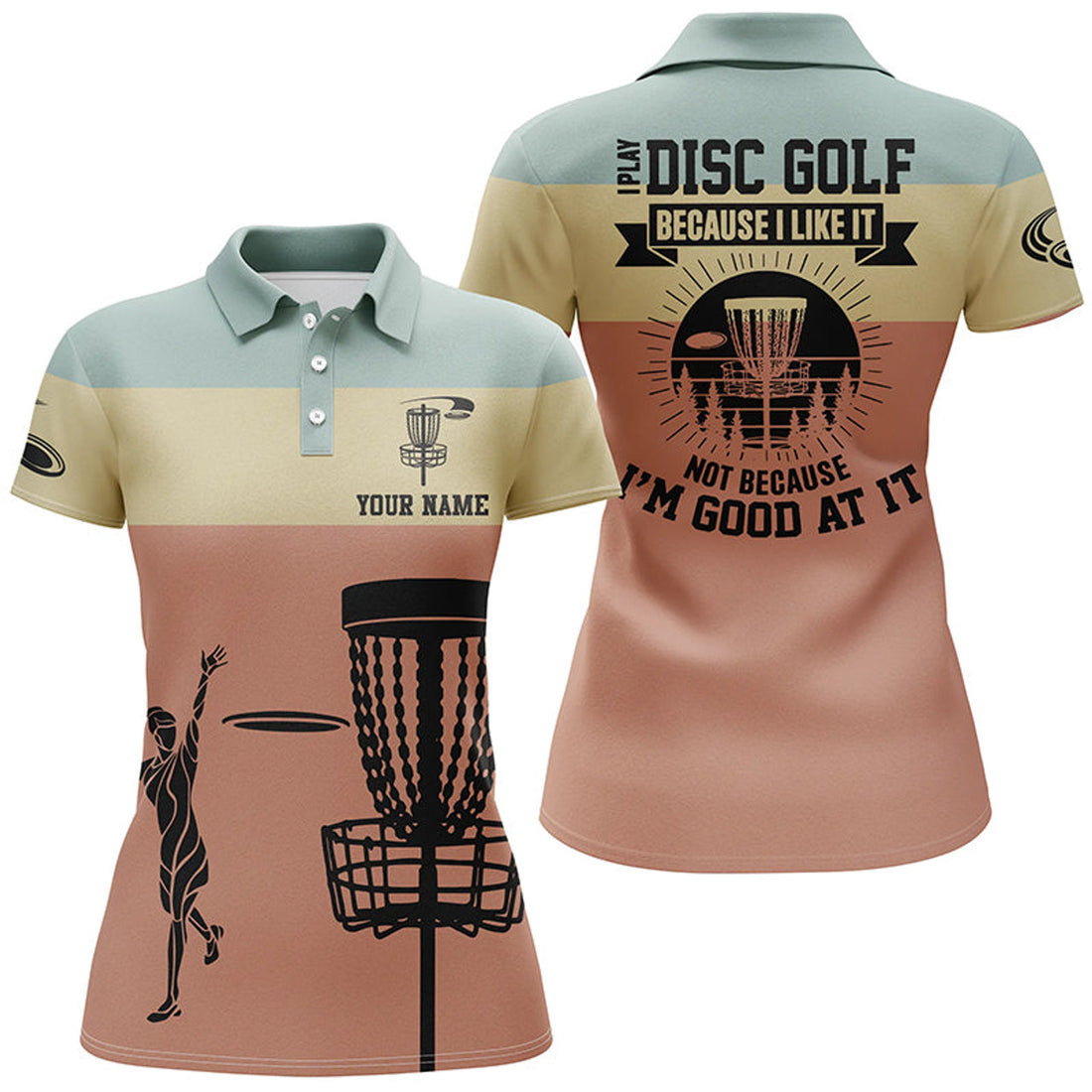 Custom Funny Disc Golf Shirt With Sayings Best Gift Idea Women's Polo Shirts S-5XL