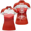 Custom Red Mountains Disc Golf Shirt Cool Gifts for Women's Polo Shirts S-5XL