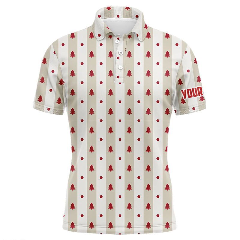 Christmas Tree Vintage Golf Outfit Custom Mens Polo Shirt S-5XL