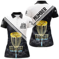 Custom Golden Disc Golf Basket Shirt Disc Golf Top Women's Polo Shirts S-5XL