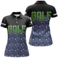 Custom Black and Navy Golf Funny Golfing Gifts Women's Polo Shirts S-5XL