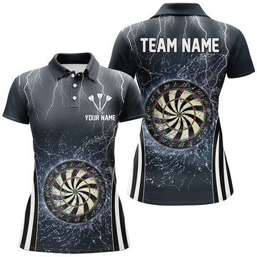 Custom Navy Blue Darts Shirts for Women Dart Women's Polo Shirts S-5XL