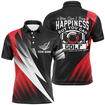 Personalized Red Golf Shirt Cool Gift for Golfers Men's Polo Shirt S-5XL
