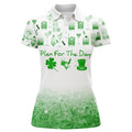 Custom St Patrick Funny Golf Shirt Green Plan Women's Polo Shirts S-5XL