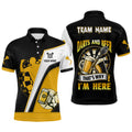 Custom Darts and Beer That's Why I'm Here Men's Polo Shirt S-5XL