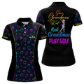 Custom Some Grandmas Knit Real Play Golf Colorful Halloween Women's Polo Shirts S-5XL