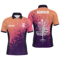 Personalized Disc Golf Gradient Sunset Paint Custom Polo Shirt Men's Polo Shirt S-5XL