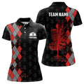Custom Personalized Argyle Pattern Disc Golf Polo Golf Women's Polo Shirts S-5XL