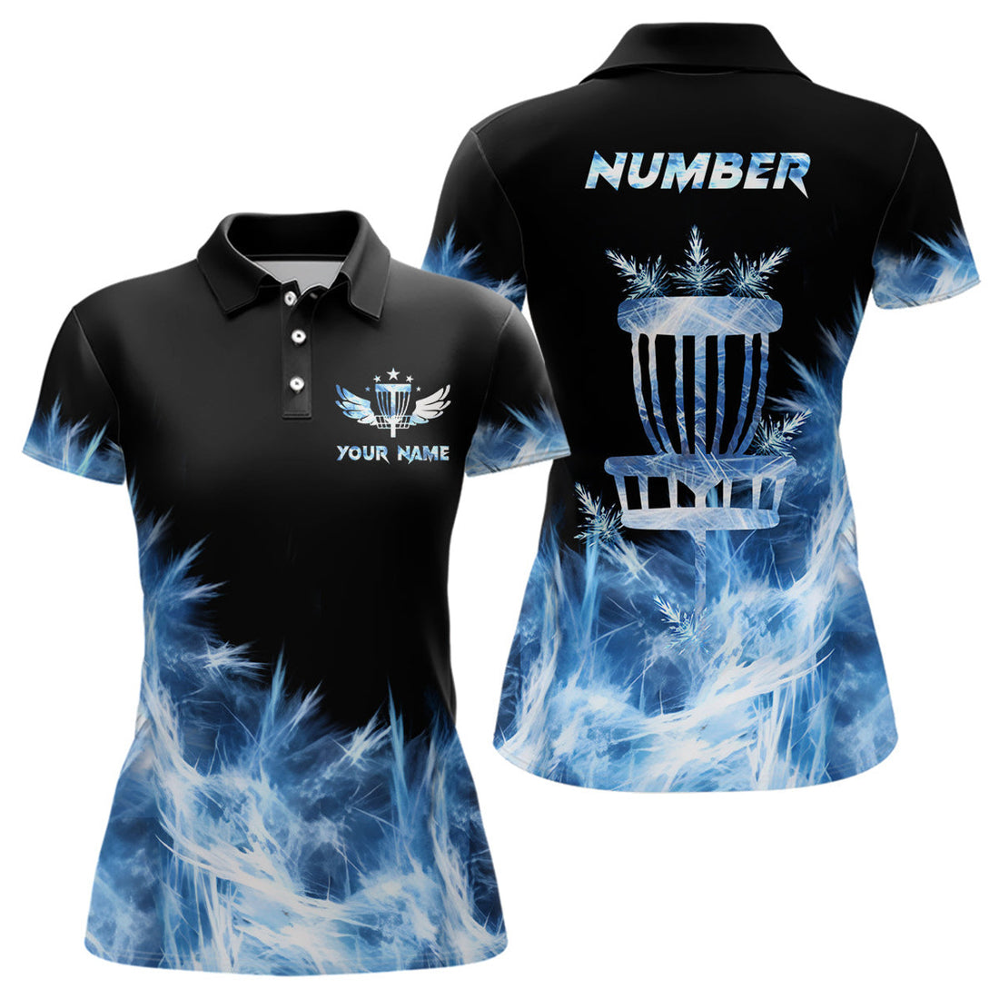Custom Icy Disc Golf for Personalized Disc Golf Gifts Women's Polo Shirts S-5XL