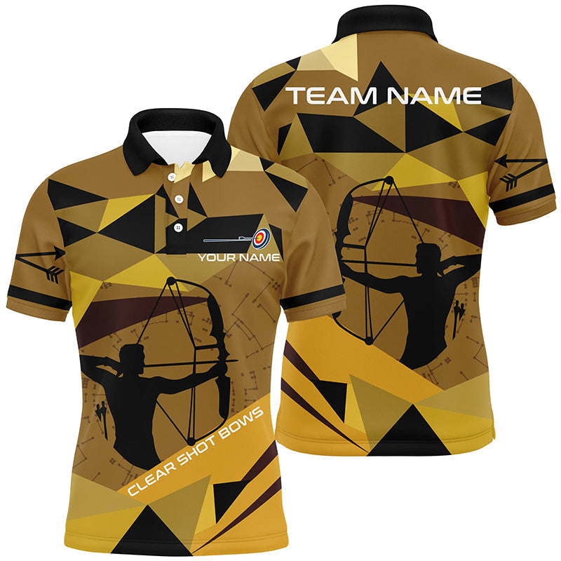 Personalized Clear Shot Bows Archer Polo Shirt for Men S-5XL Men's Polo shirt