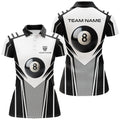 Custom 8 Ball Billiard Pool 3D Polo Shirts for Women's Polo Shirts S-5XL