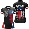 Custom Personalized Vintage Texas Flag Archery for Women's Polo Shirts S-5XL