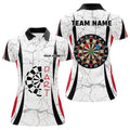 Custom Personalized White Dart for Dart Team Women's Polo Shirts S-5XL
