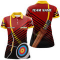Custom Name Archery Shirt With Bow and Arrows Women's Polo Shirts S-5XL