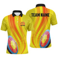 Personalized Light Arrows 3D Target Archery Mens Polo Shirt S-5XL