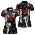 Custom Personalized Smoke Canada Flag Darts Polo Shirts for Women's Polo Shirts S-5XL