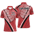 Personalized Red Arrows Pattern Archery Mens Polo Shirt S-5XL