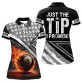 Custom Personalized US Flag 8 Ball Pool 3D For Women's Polo Shirts S-5XL