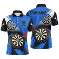 Custom Dart Team Jersey Blue Darts Shirt Men's Polo Shirt S-5XL