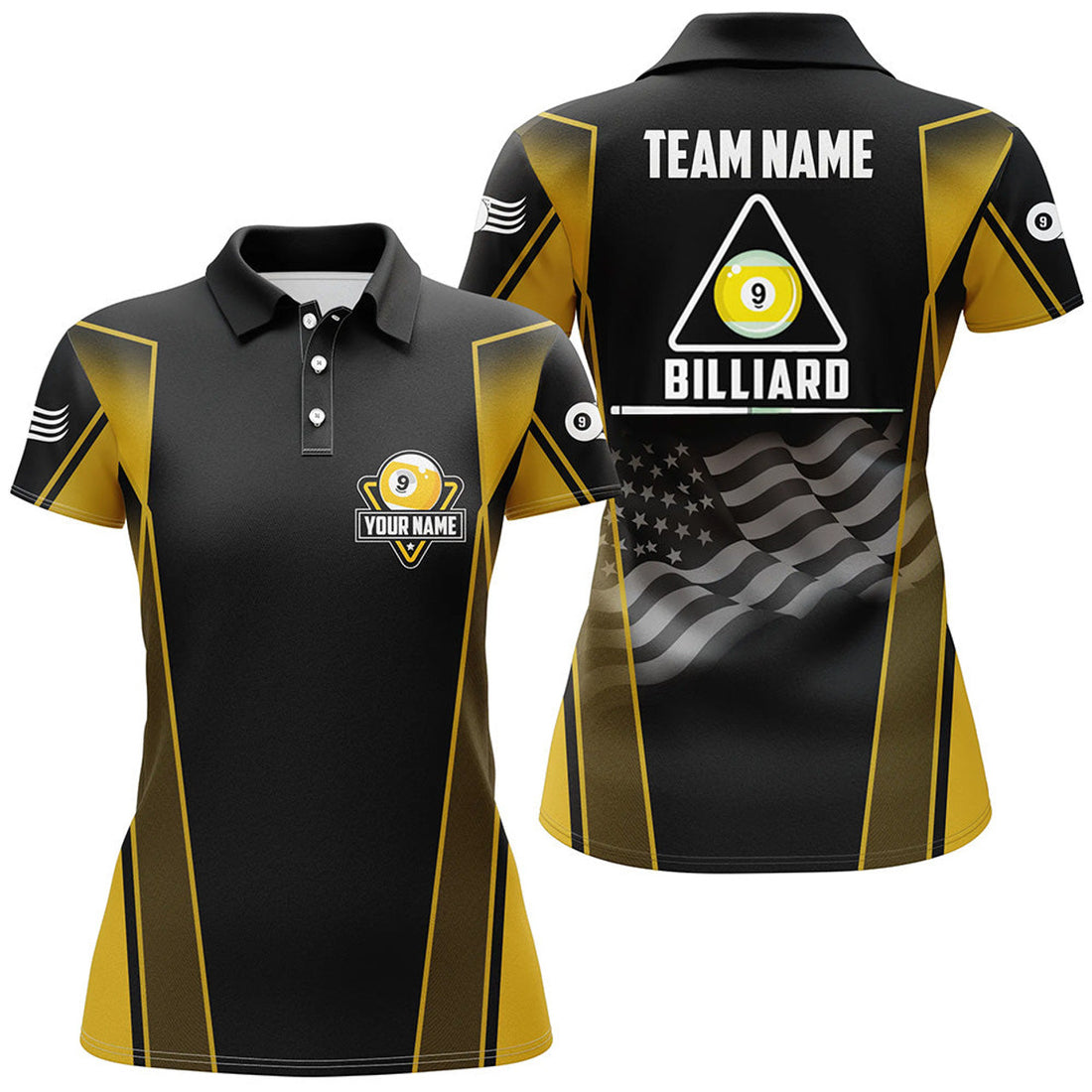 Custom Yellow Flame Camo Bowling Shirt for Teams Women's Polo Shirts S-5XL