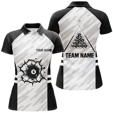 Custom 3D Billiard Pool Team Sport Shirts for Women's Polo Shirts S-5XL