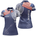 Custom US Flag Tribal Archery 3D Target Design For Women's Polo Shirts S-5XL