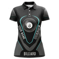 Custom Name 8 Ball Pool Billiard Design Polo Shirt Women's Polo Shirts S-5XL