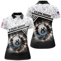 Custom 8 Ball Pool Design 3D Polo Shirts Women's Polo Shirts S-5XL